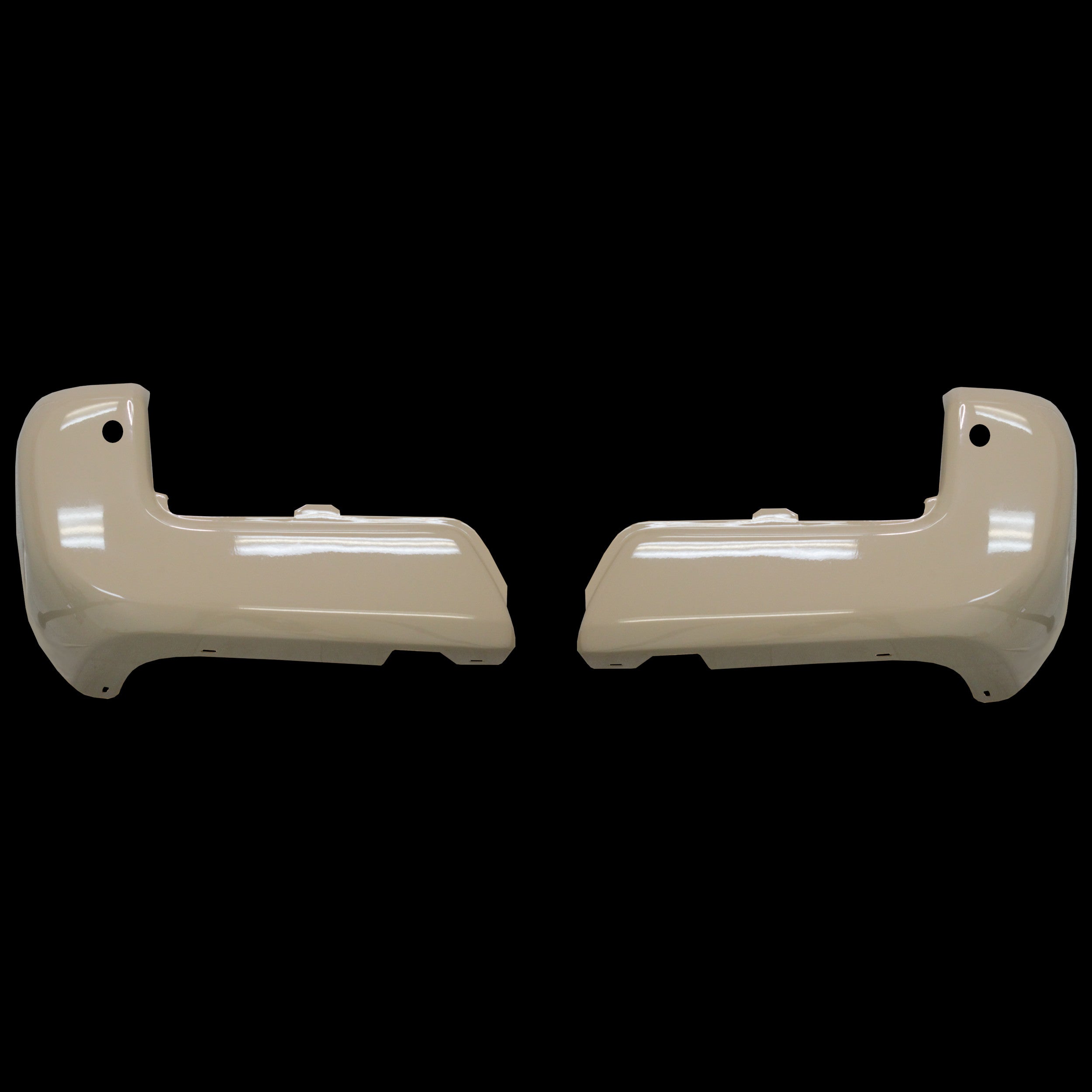 Quicksand rear bumper cover for 2016-2023 Toyota Tacoma, with parking sensor cutouts