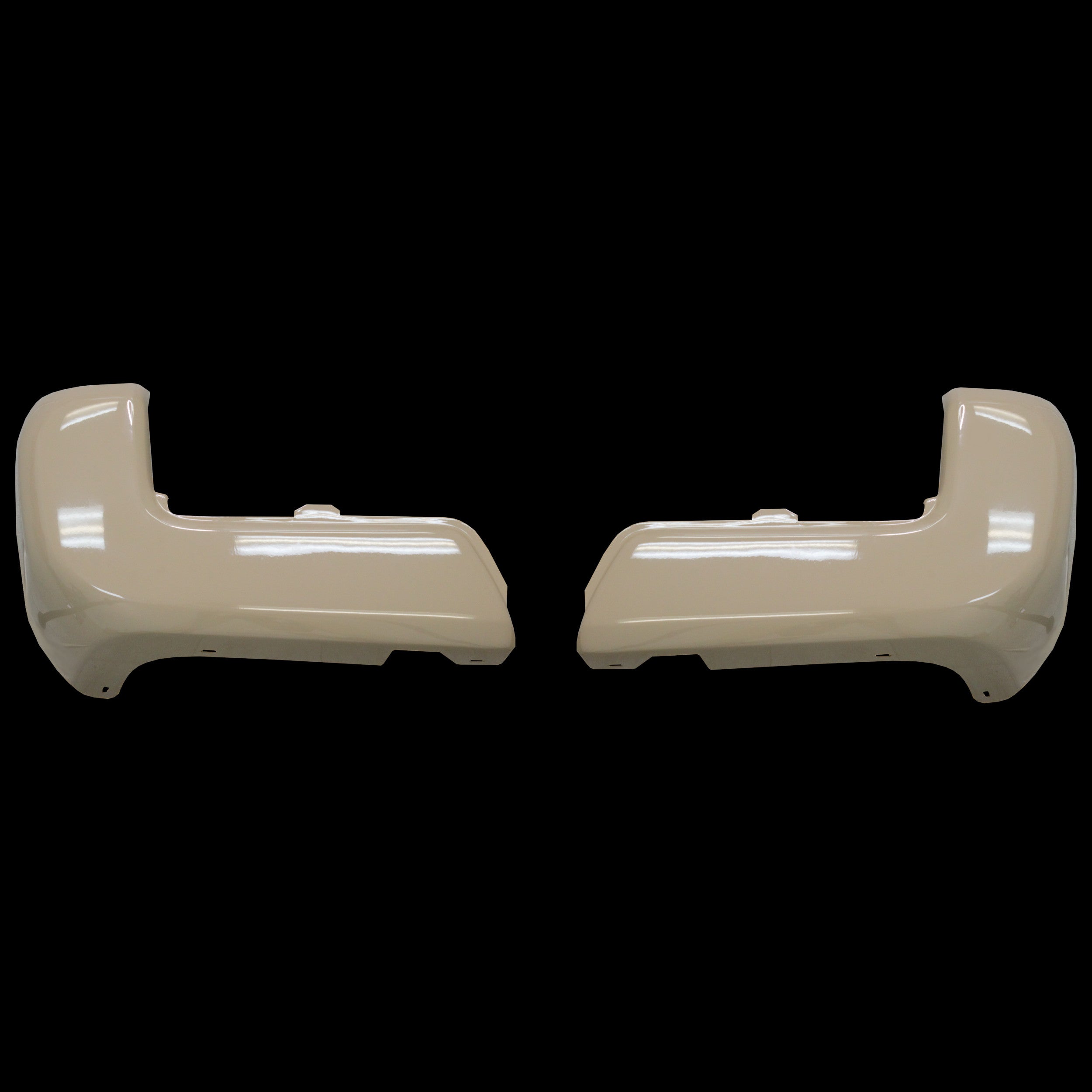 Quicksand rear bumper cover for 2016-2023 Toyota Tacoma, smooth finish without sensor holes