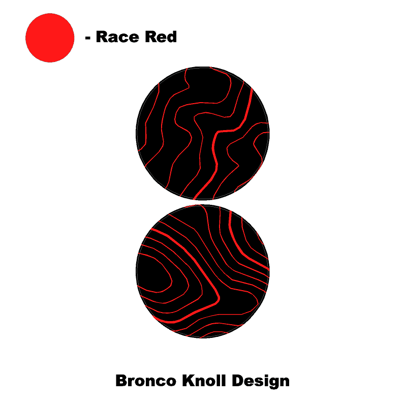 Topo Cup Holder Inserts (Printed Series + Acrylic) - 2021+ Bronco