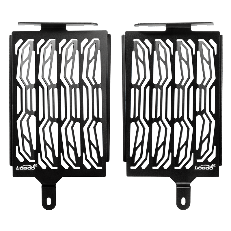 LOBOO Radiator Guard for BMW R1250GS / R1250GS Adventure– CNC Aluminum Protective Grill, Black Anodized Finish