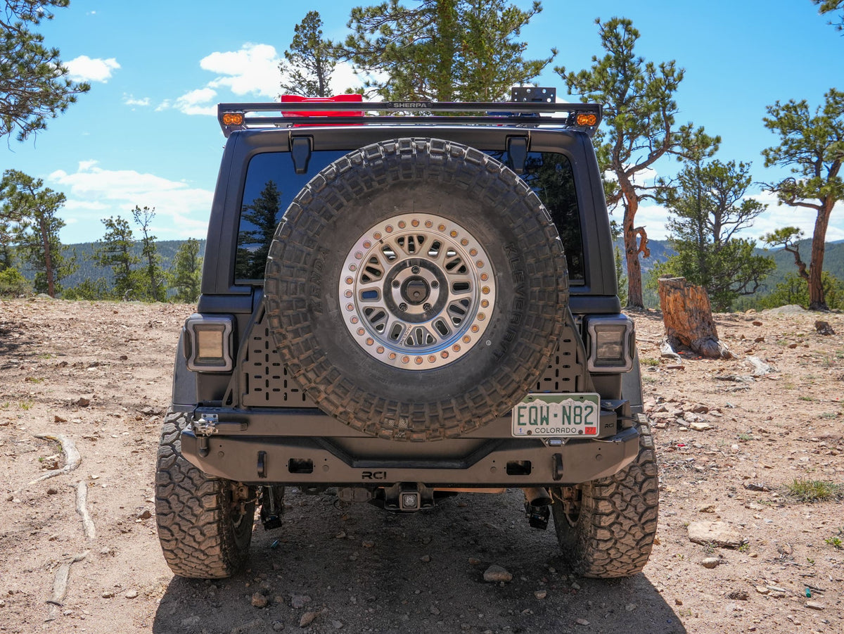RCI rear bumper swing out for Jeep Wrangler JLU