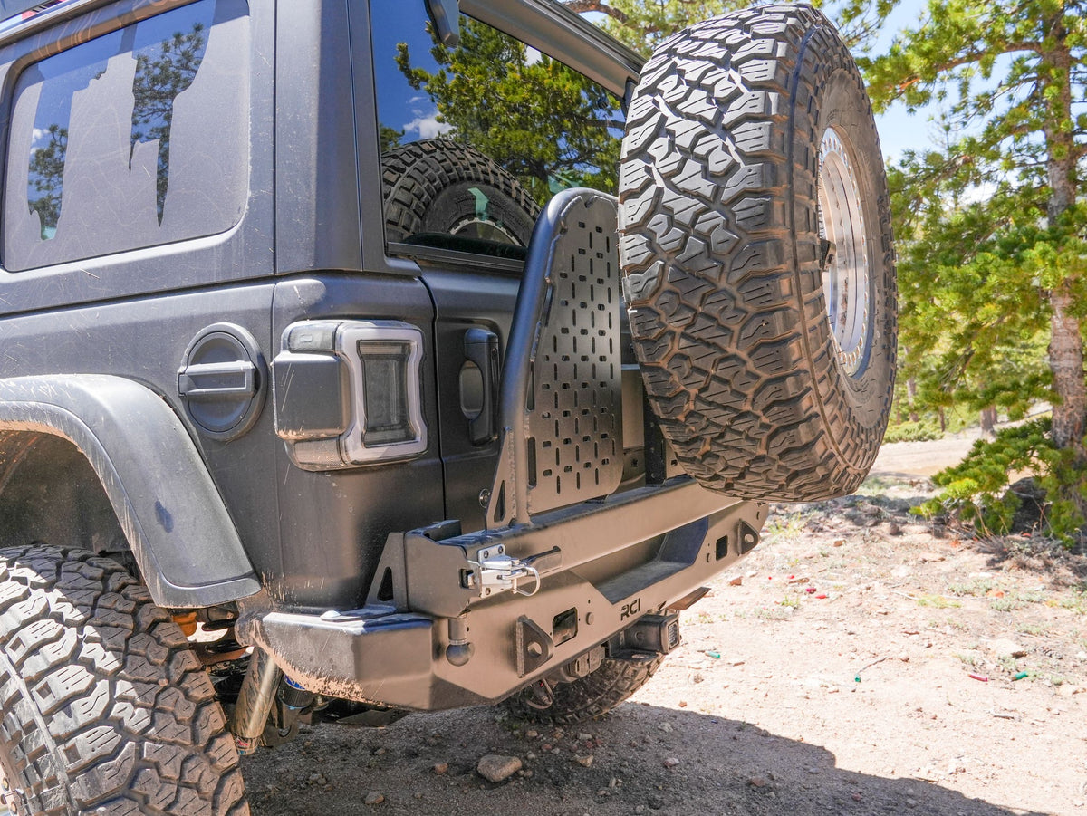 RCI rear bumper swing out for Jeep Wrangler JLU