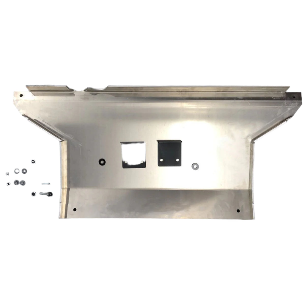 Aluminum rear transfer case skid plate with mounting hardware for Toyota Tacoma Gen 2