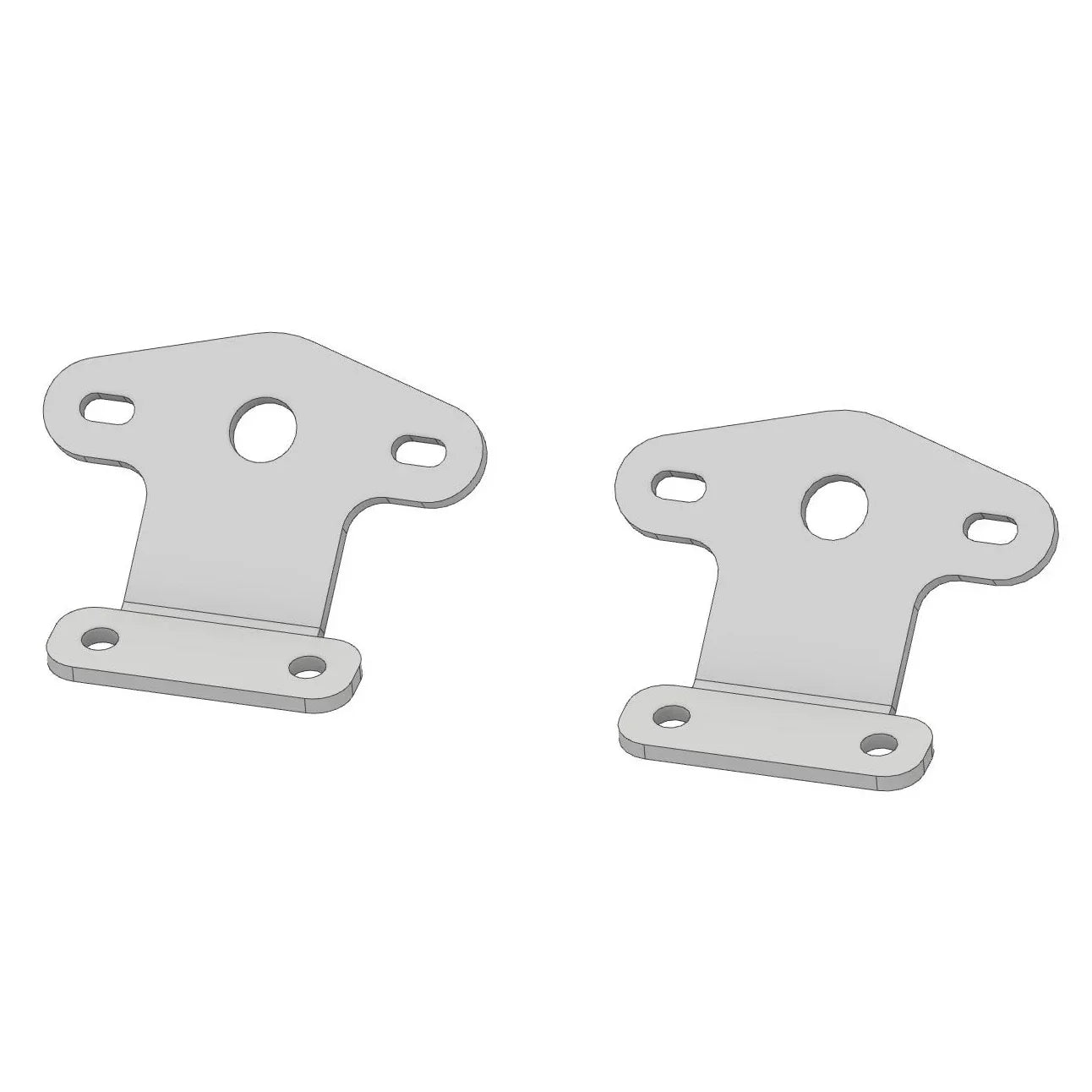 Pair of metal rock light mounting brackets for off-road vehicle accessories