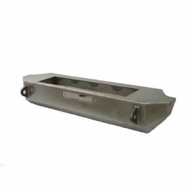 Steel stubby front bumper for Jeep Wrangler YJ 1987-1995 with D-ring mounts.