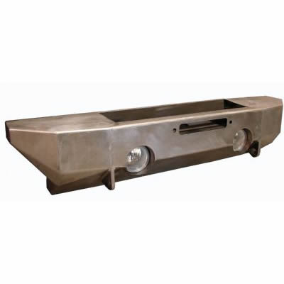 Heavy-duty steel front bumper for Jeep Wrangler JK 2007-18, winch mount, no tube work