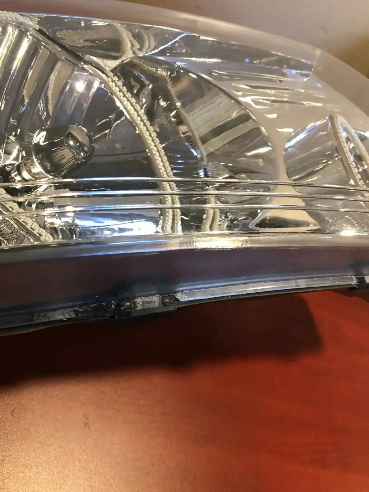 USED 2005-2008 FORD F-150 PRE-ASSEMBLED HEADLIGHTS- CHROME - AMBER 7043-005 - CLEARANCE
