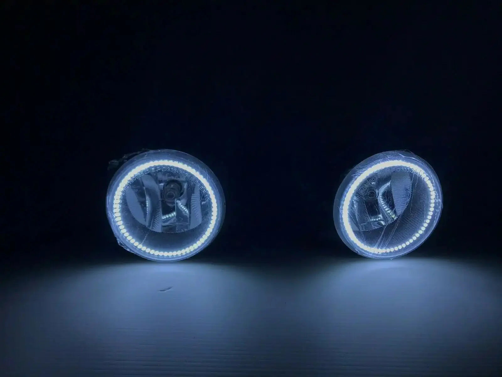 ORACLE 11-14 Dodge Charger / 10-15 Jeep Wrangler JK White LED Halo Fog Lights - CLEARANCE