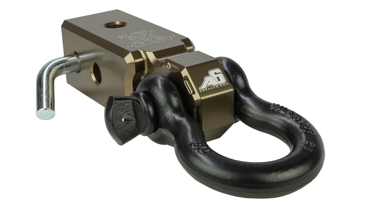 Agency 6 2.5 inch Shackle Block Assembly in bronze for universal fit