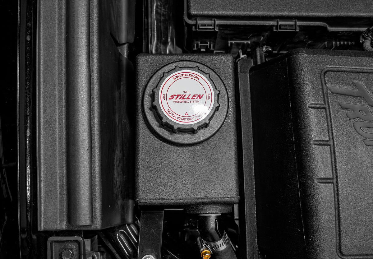 STILLEN intercooler reservoir relocation kit for 2022-2026 Toyota Tundra and Sequoia