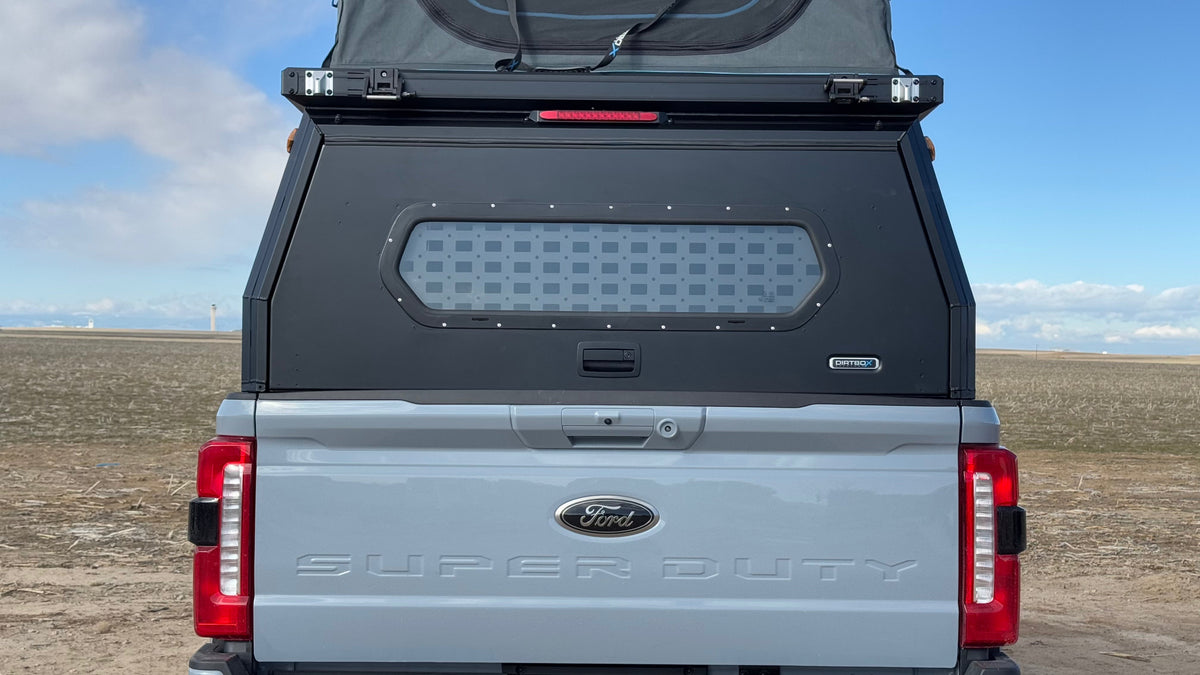 Dirtbox Overland Alcatraz Security Window Molle Panel for canopy campers