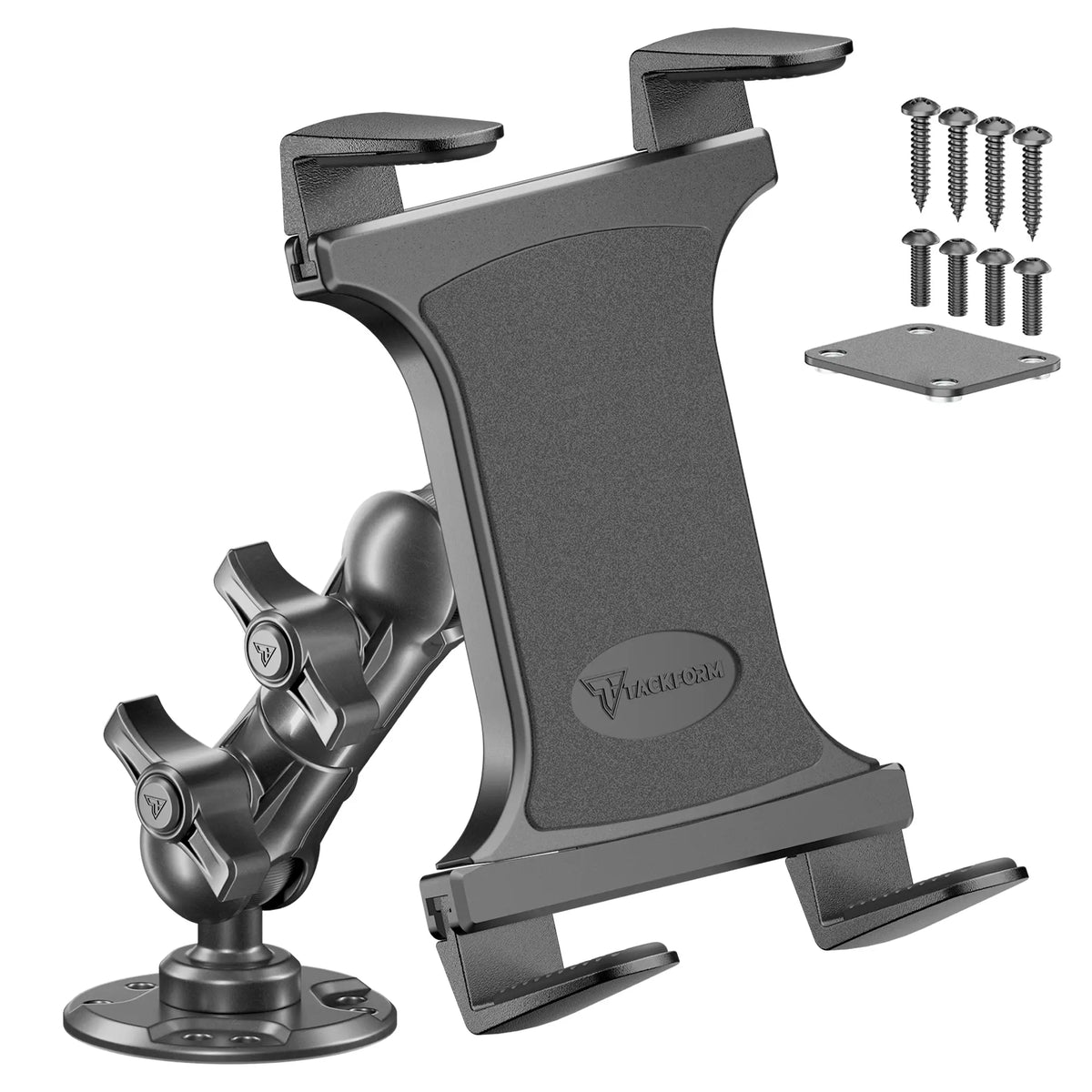 Tackform heavy duty drill base mount with composite tablet holder, universal fit