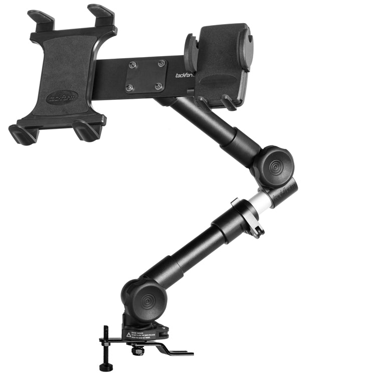 Tackform seat rail phone and tablet mount for universal fit