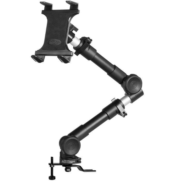 Tackform seat rail floor bolt tablet mount with 30 inch arm for universal fit