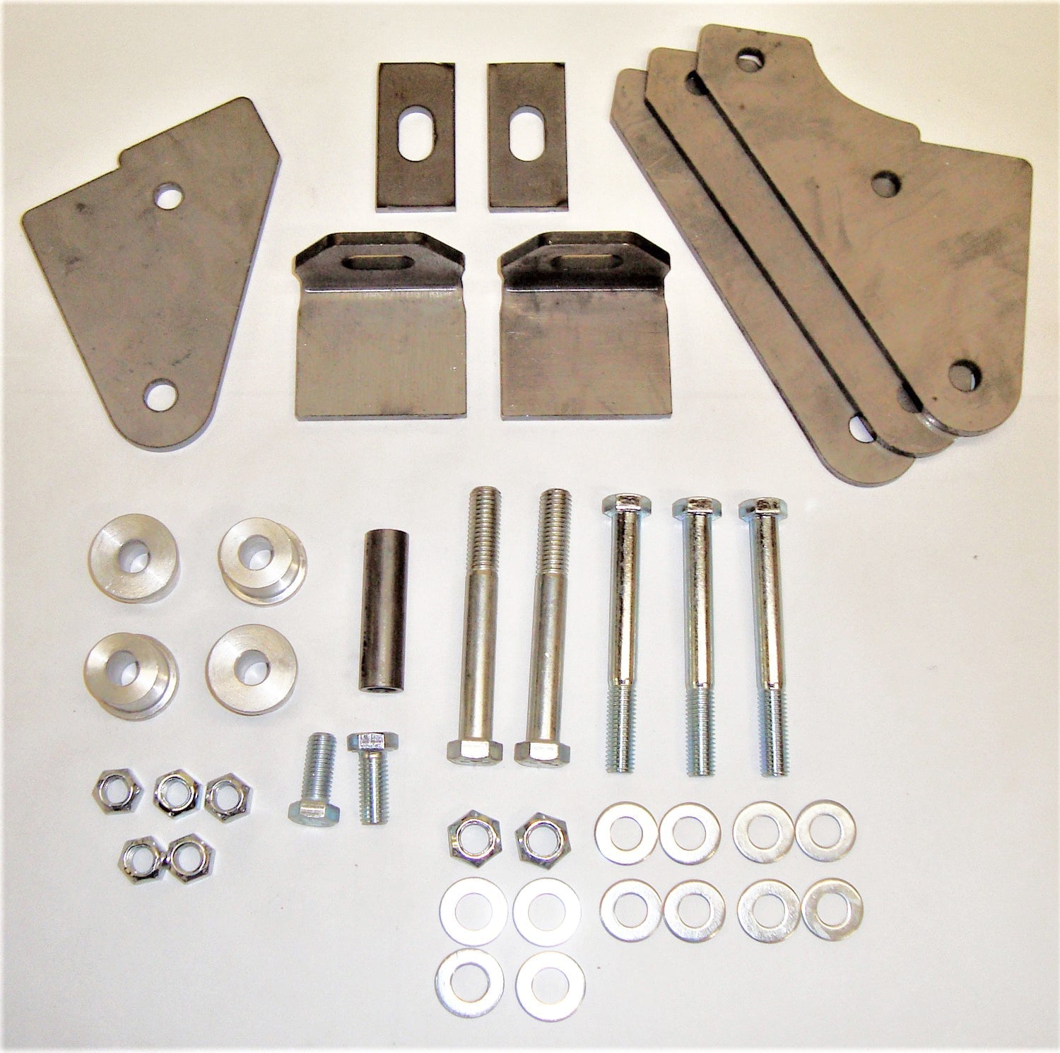Shackle reversal front brackets kit with bolts, washers, nuts for Jeep Wrangler YJ 1987-1995