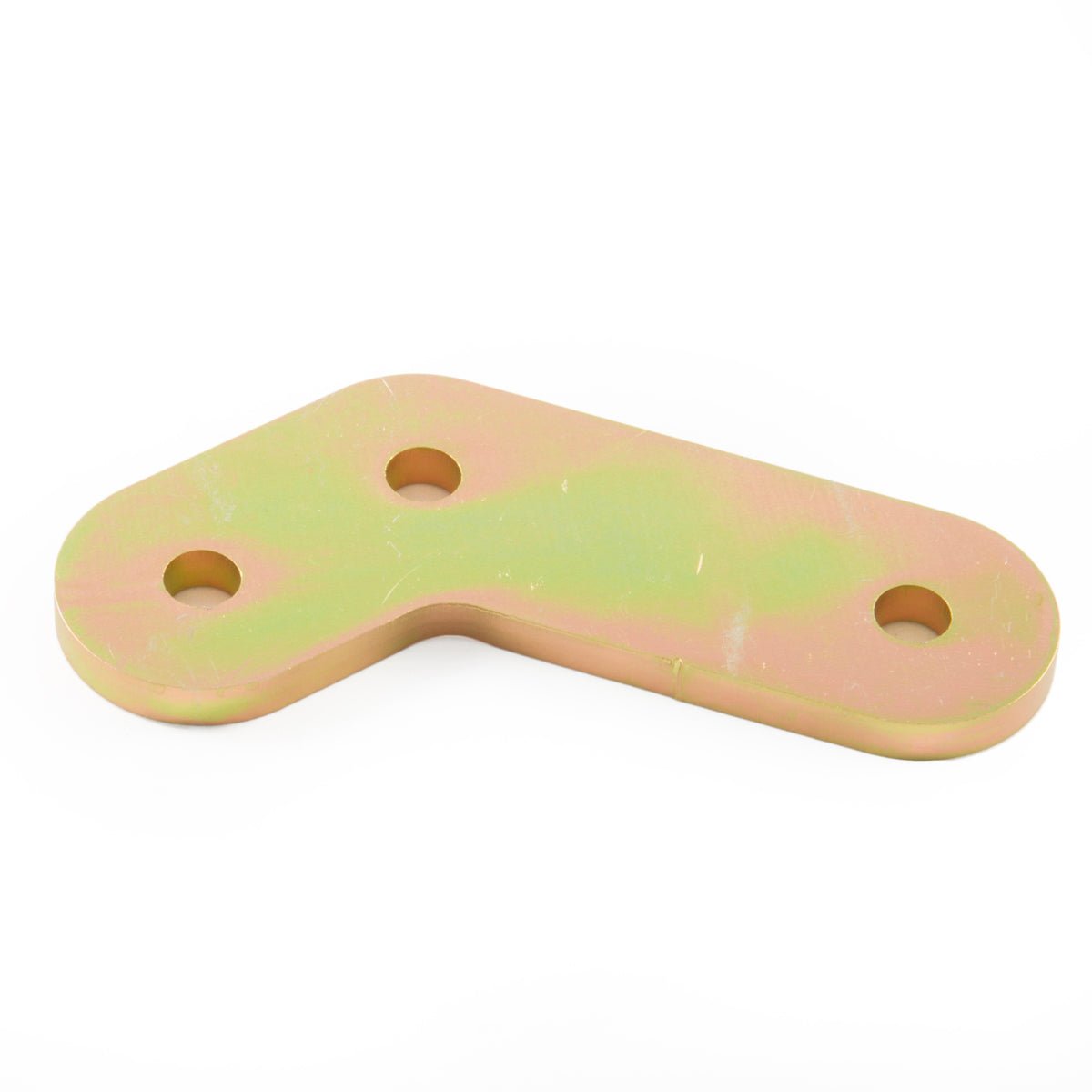 Zinc plated shackle side plate with three holes for vehicle suspension or off-road gear