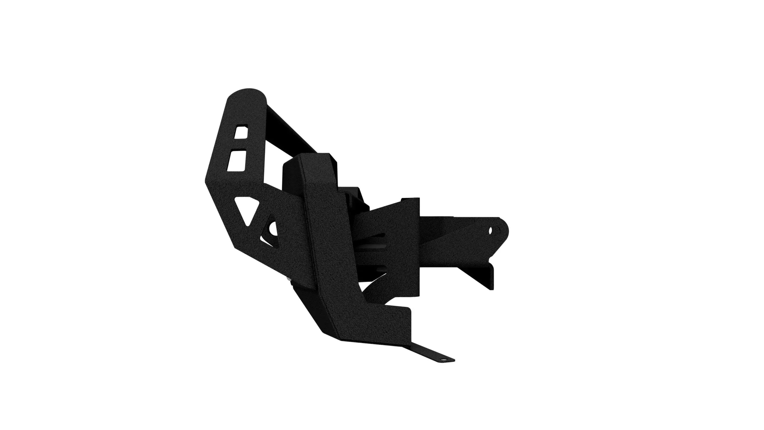 Black steel overland bumper corner for Toyota Tacoma, off-road vehicle accessory