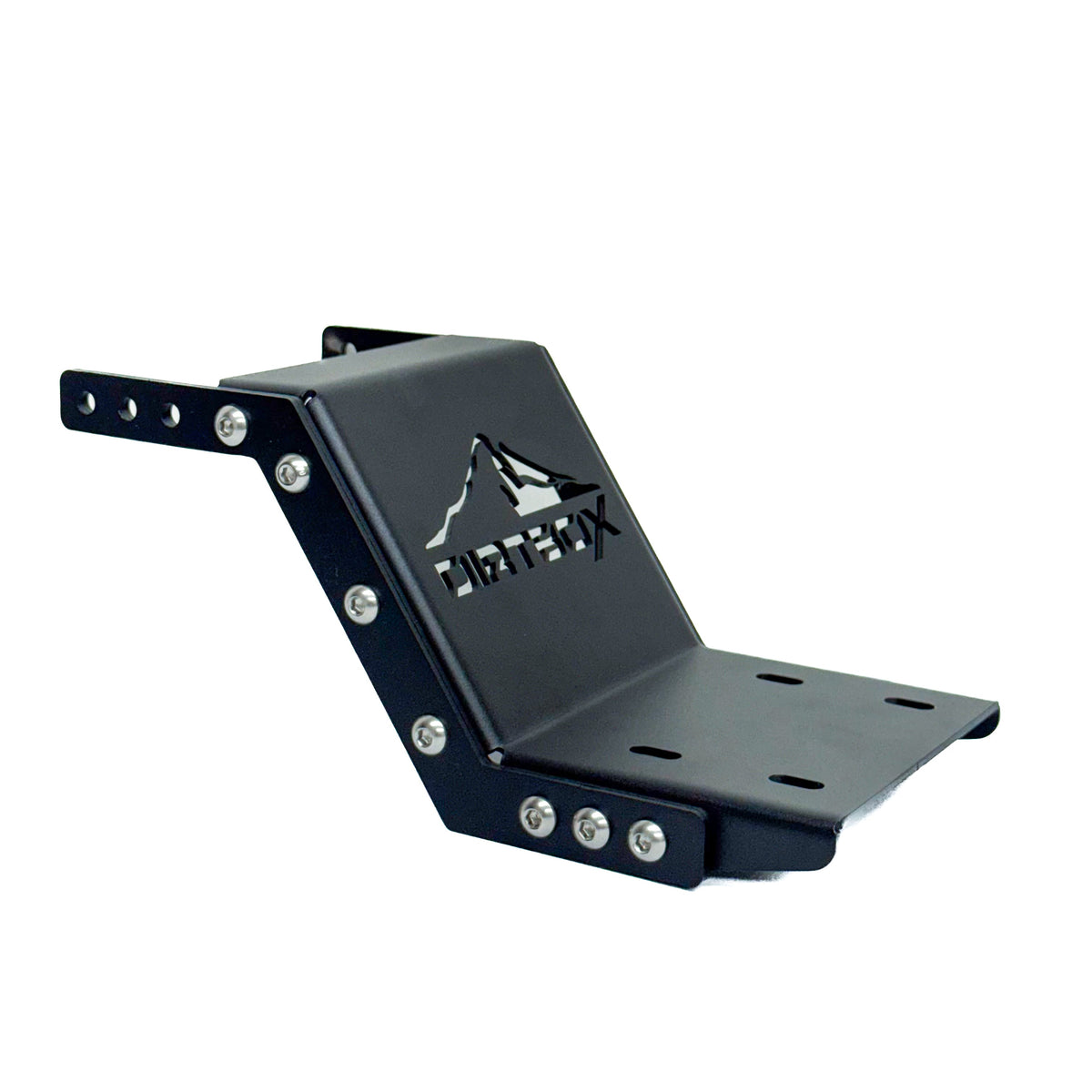 Dirtbox Overland side-mounted bike bracket for canopy campers, universal fit