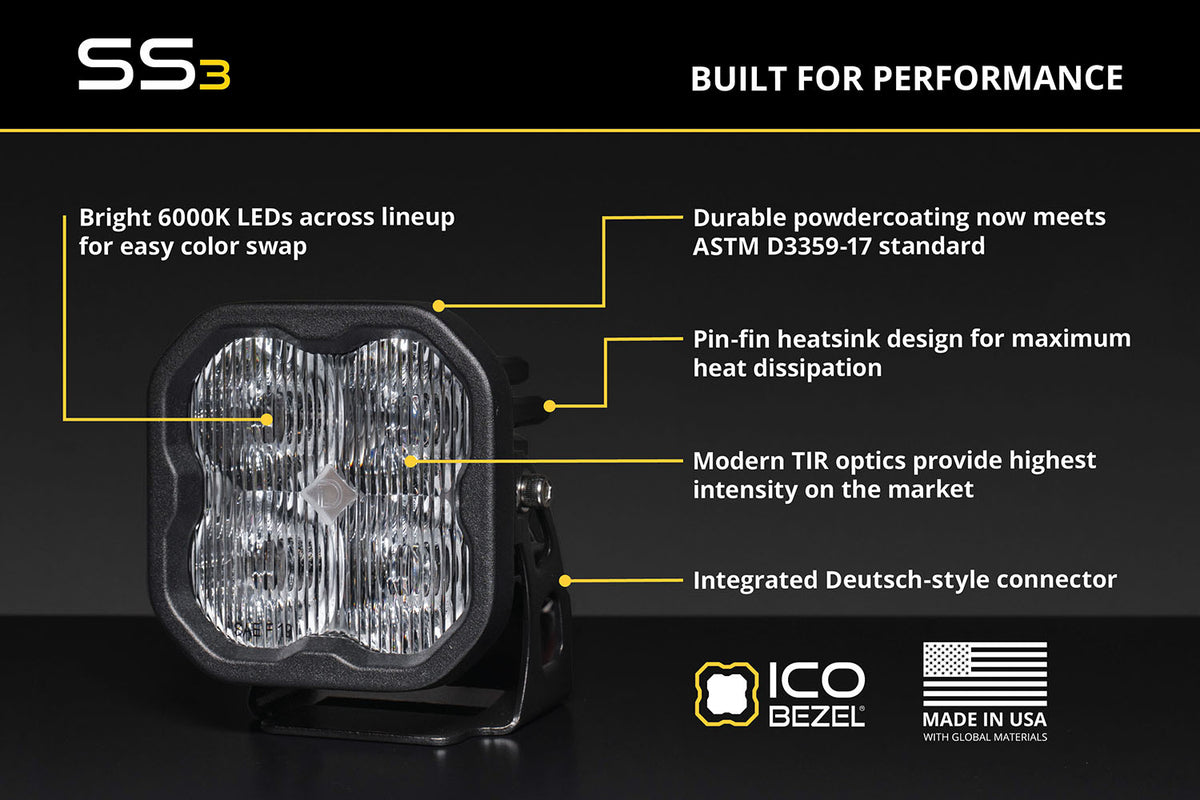 Diode Dynamics SS3 Dual-Color LED pod for trucks and SUVs