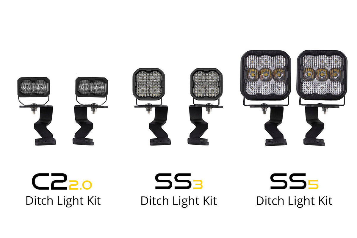 Diode Dynamics Stage Series ditch light kit for 2022-2026 Toyota Tundra – detail graphic