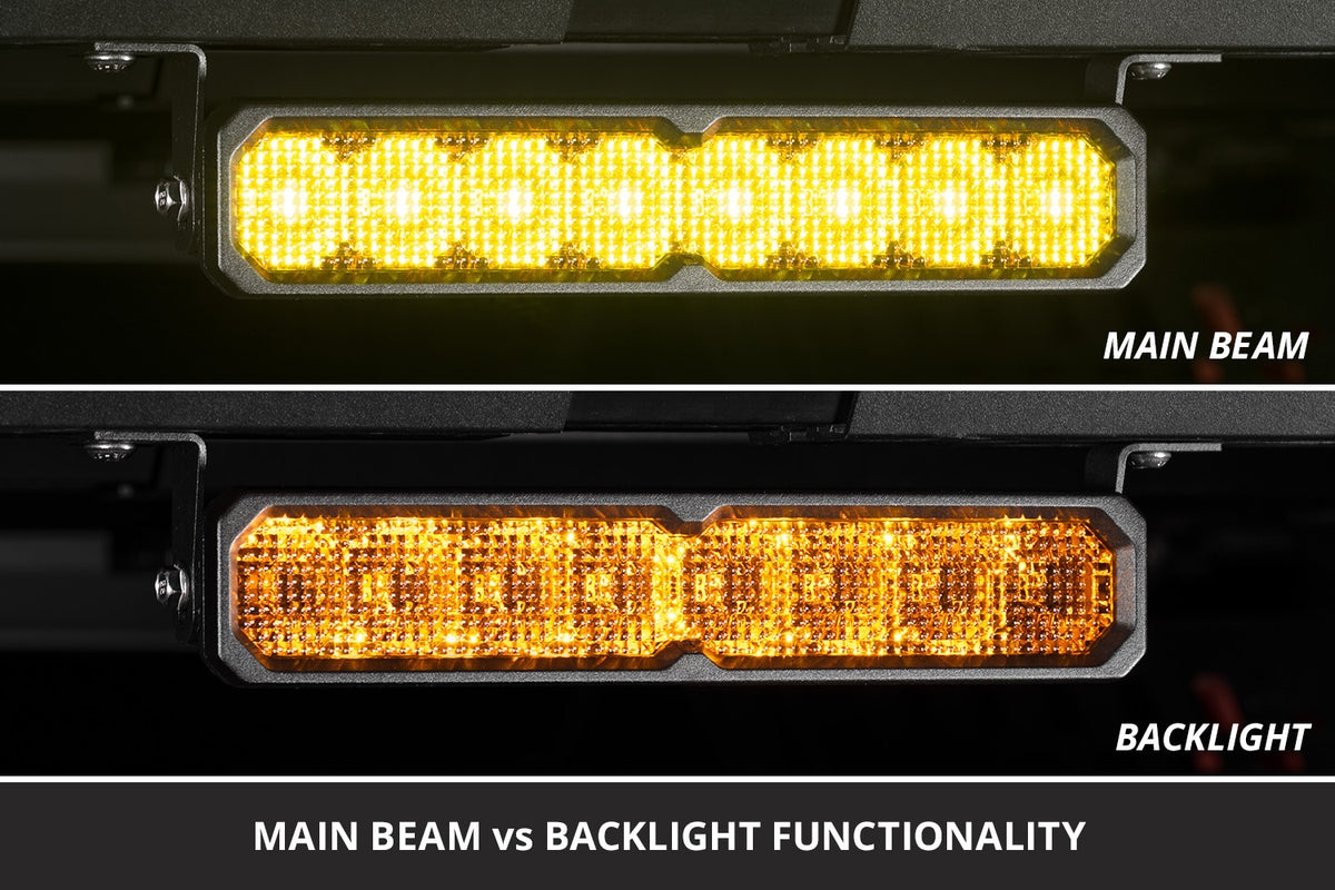 Diode Dynamics SS30 Yellow LED Light Bar for trucks and SUVs – backlight