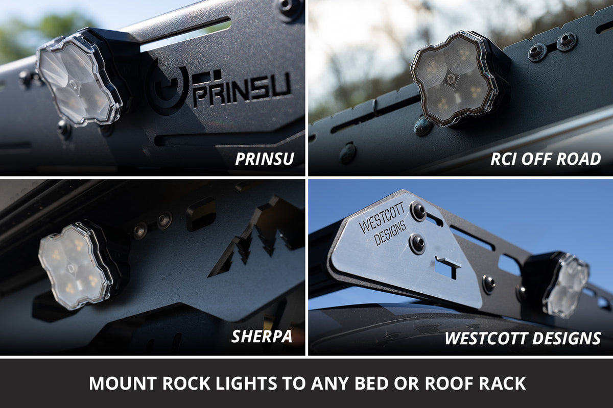 Diode Dynamics Stage Series rock light rack mount for trucks and SUVs
