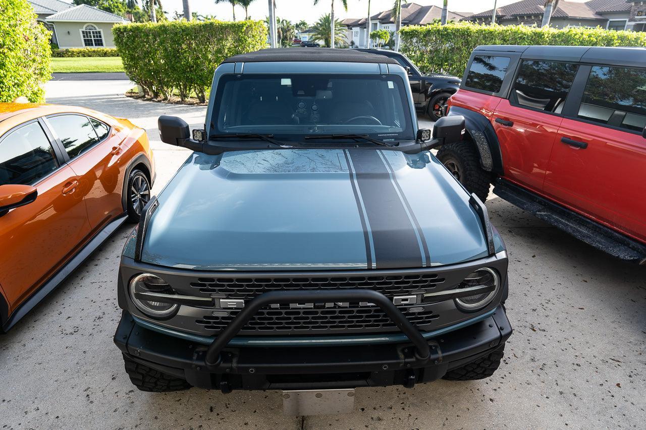 Stealth Clear Badlands Topographic Map Hood Overlay - 2021+ Bronco