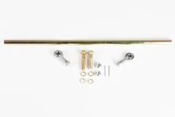 Jeep CJ 1972-81 steering drag link kit with rod, tie rod ends, nuts, bolts, and washers