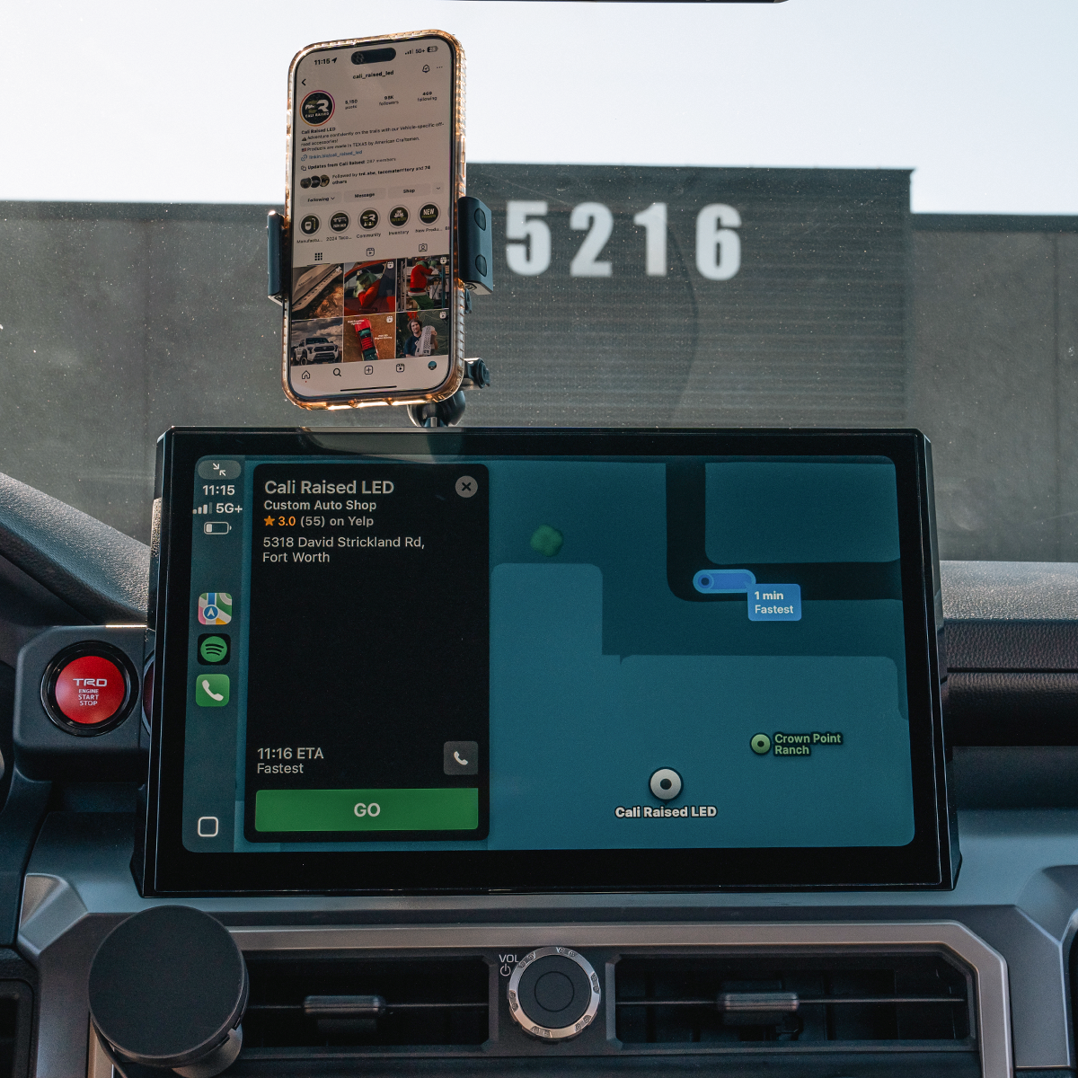 Cali Raised LED Dash Mount For 2024+ Toyota Tacoma