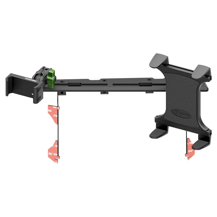 Toyota Tacoma phone and tablet dash mount bracket with green adjustment knob