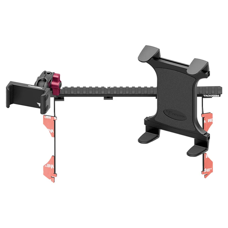 Tacoma dash bracket phone and tablet mount with pink accent and adhesive strips