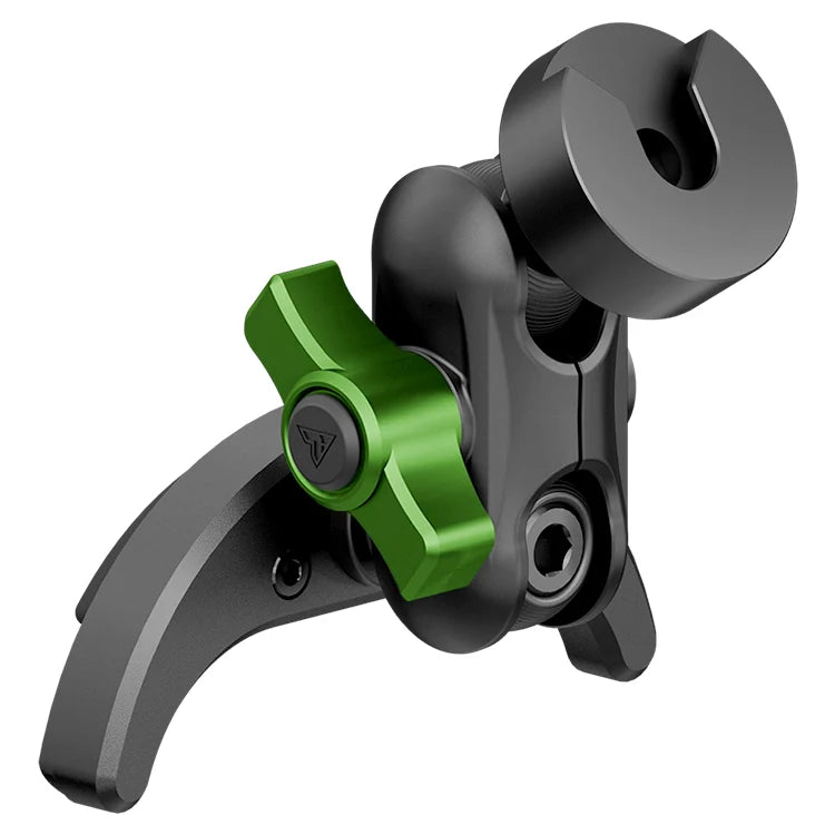 Black and green CB mic holder vent mount for Toyota Tacoma or Tundra vehicle interior