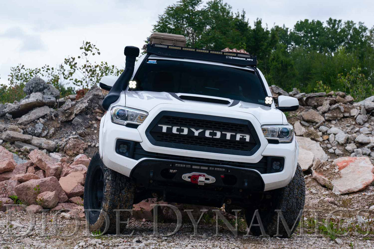 Diode Dynamics backlit ditch light kit for 2016-2023 Toyota Tacoma – lit