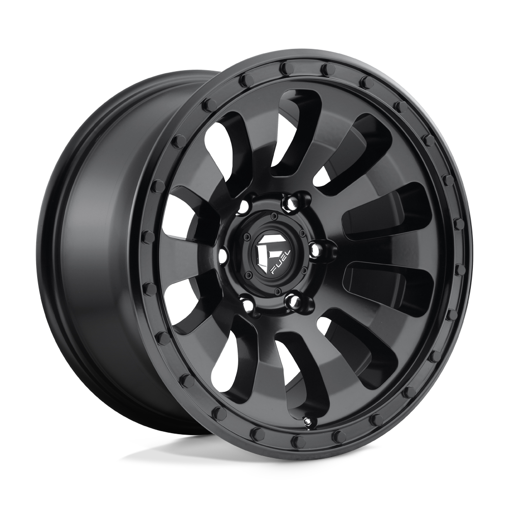 Fuel Tactic D630 Matte Black wheel, multiple bolt patterns