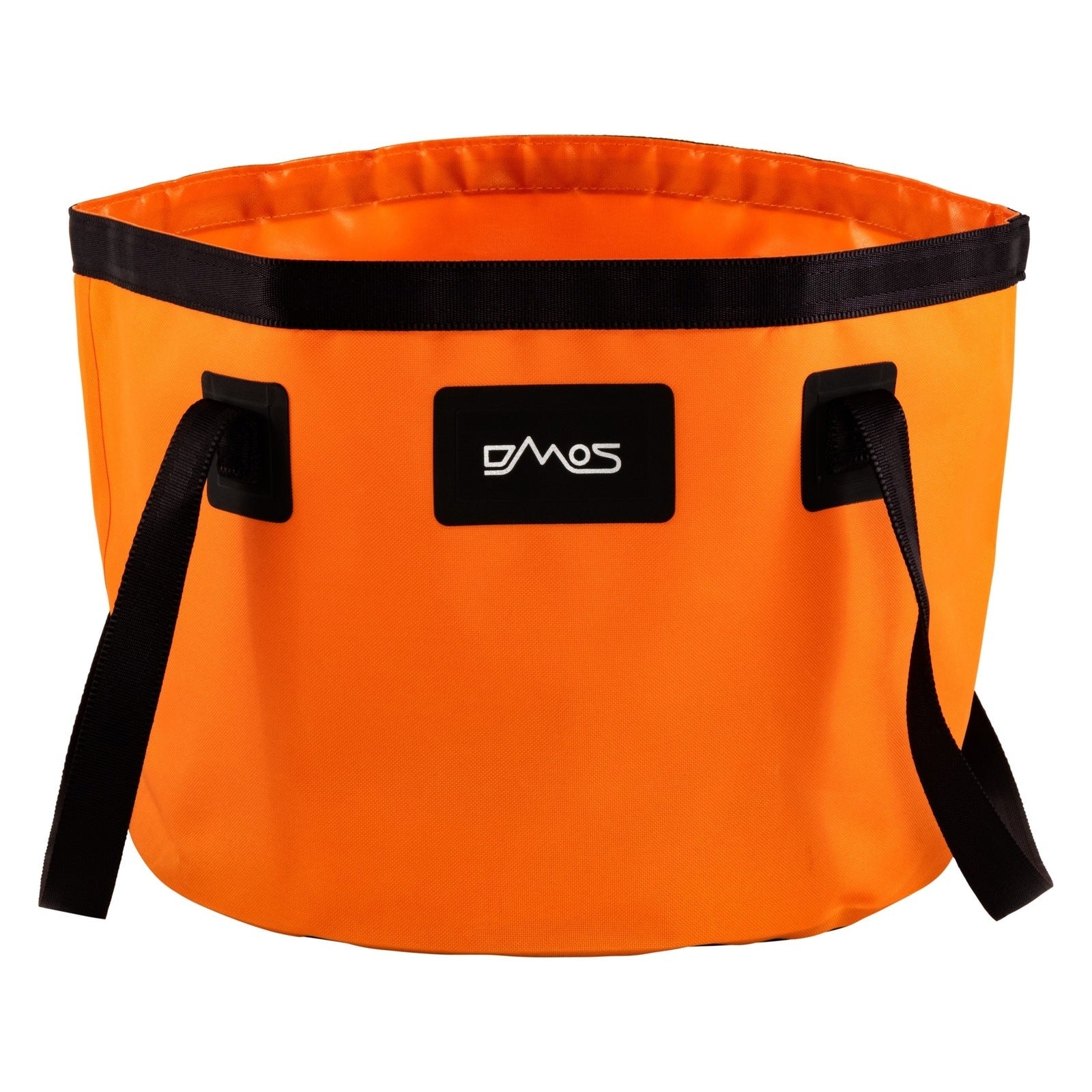 Bright orange 5-gallon collapsible carry bag with handles for overlanding gear