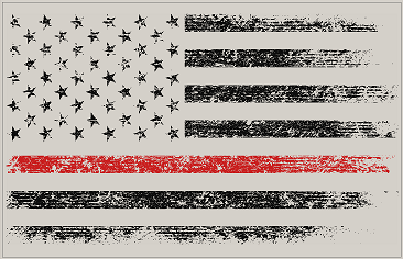 Sun Visor Airbag Label Distressed American Flag Overlays - 2016-2023 Tacoma