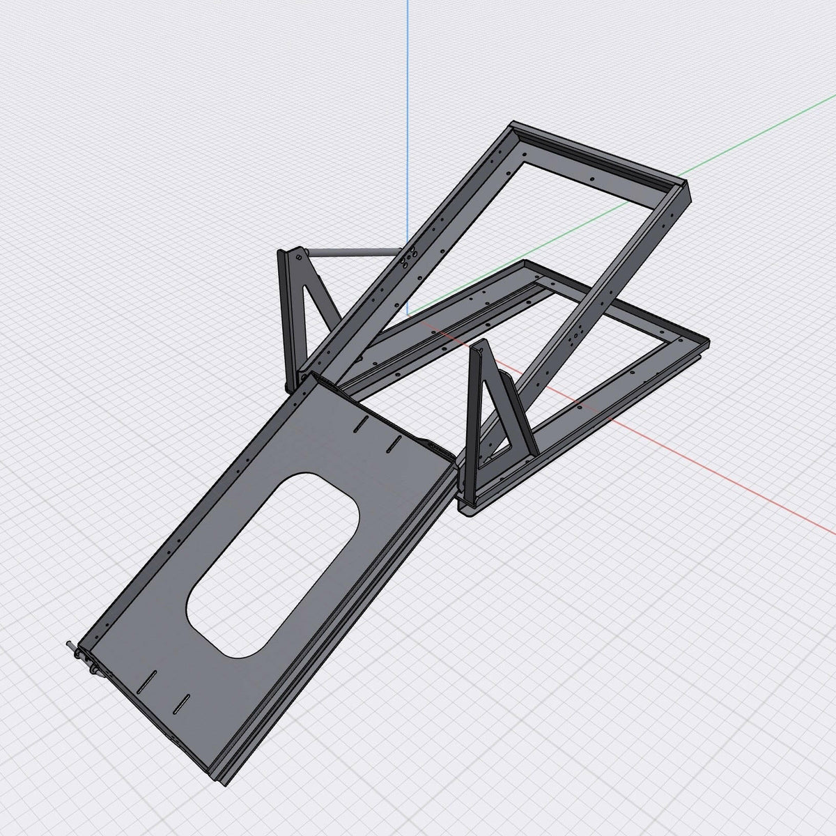 Dirtbox Overland tilted slider hydraulic or manual, universal fit