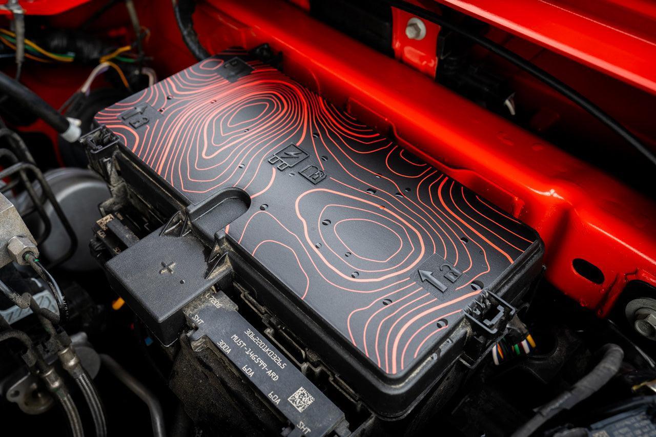 Topographic Map Premium Print Vinyl Rolls (3' or 6') - Matte Finish