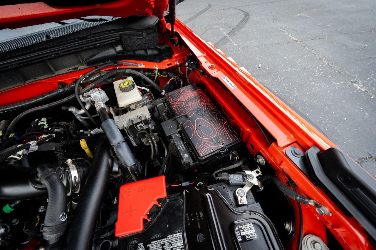 Topo Fuse Box Cover Overlay - 2021+ Bronco / 2024+ Ranger