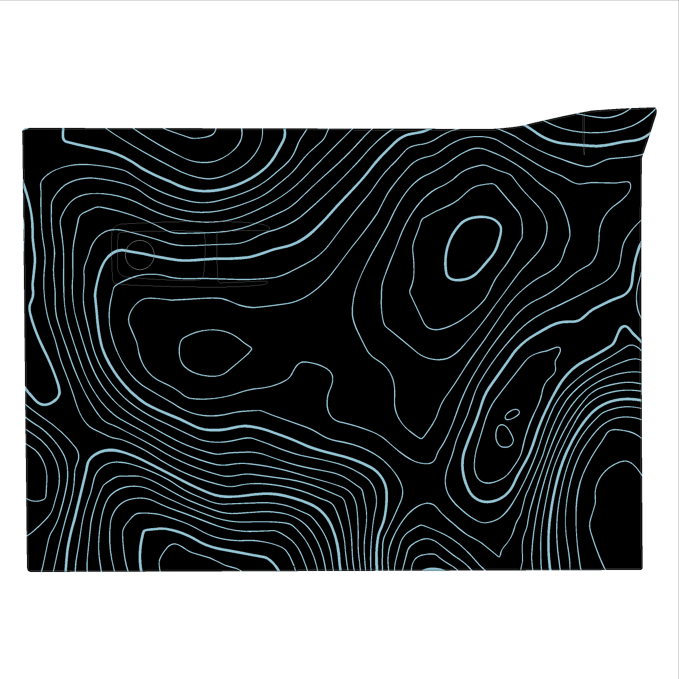 Topo Glovebox Overlay Kit (Printed Series) - 2021+ Bronco