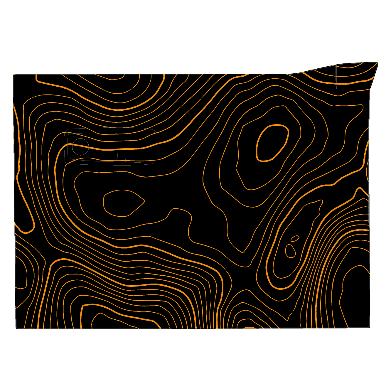 Topo Glovebox Overlay Kit (Printed Series) - 2021+ Bronco