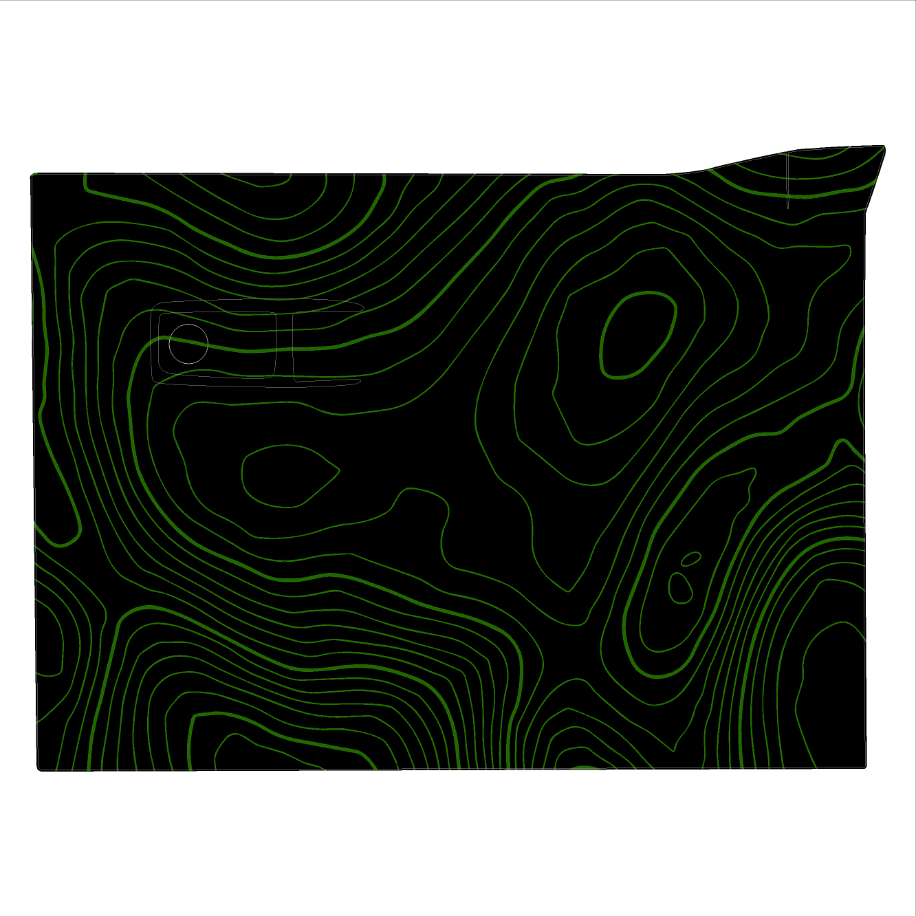 Topo Glovebox Overlay Kit (Printed Series) - 2021+ Bronco