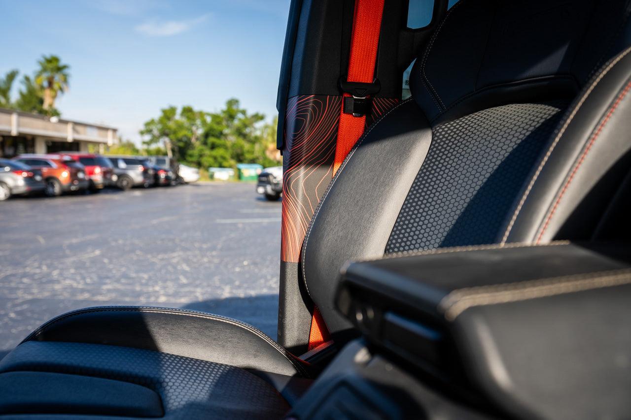 Topo Seatbelt Trim Protector (Printed Series) - 2021+ Bronco 4 Door