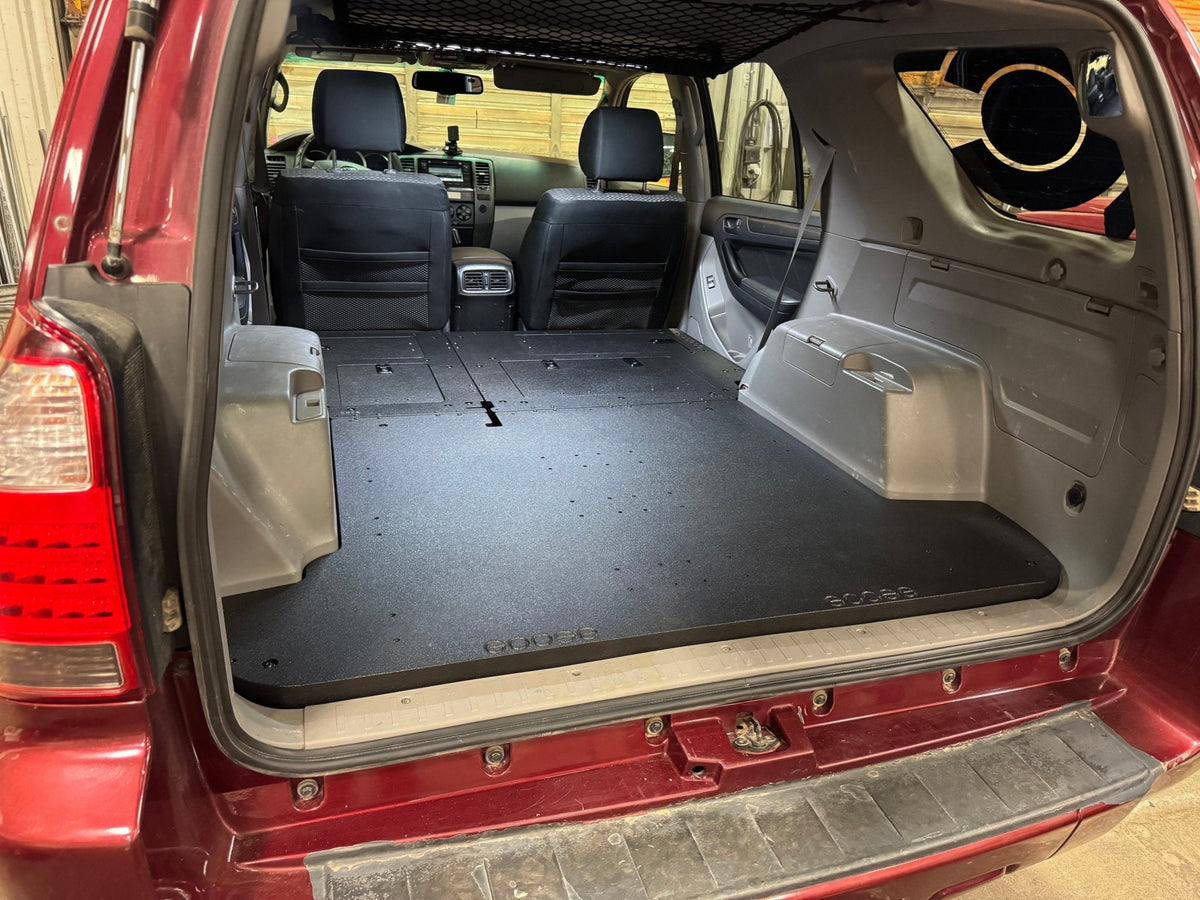 Goose Gear second row seat delete plate system for Toyota 4Runner 4th Gen 2003-2009