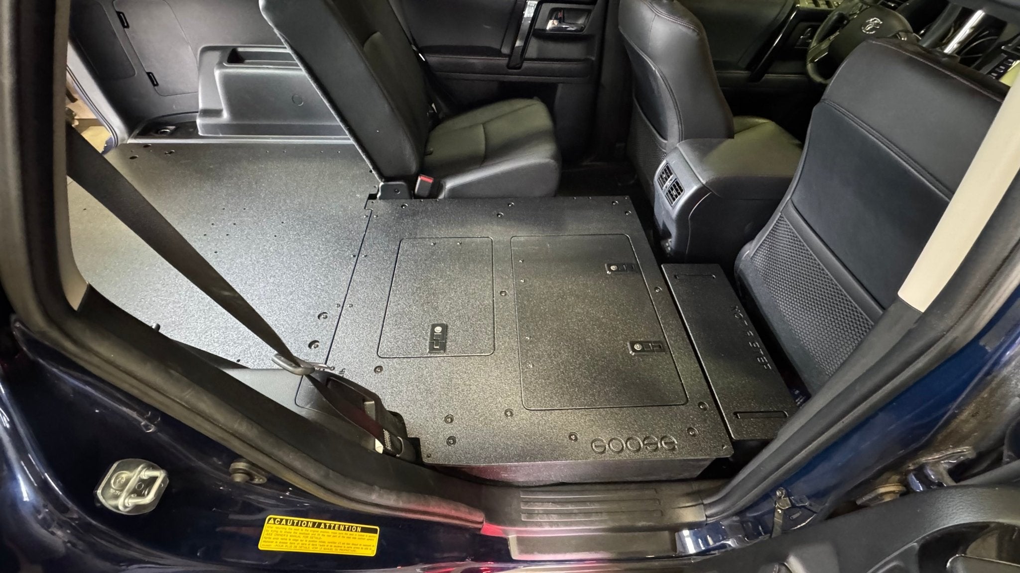 Goose Gear Toyota - 4Runner - 2010-2024 - 5th Gen - Standard - Explore Series - Seat Delete Plate System - Second Row - V2 - Plate Based