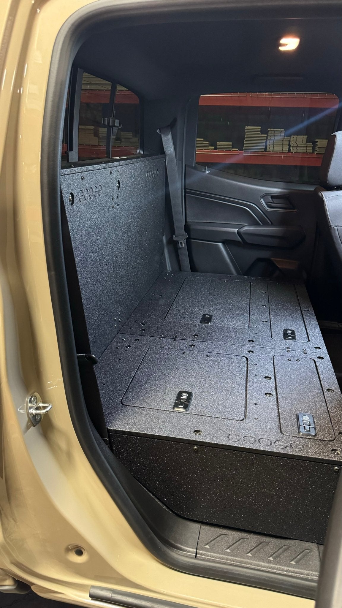 Goose Gear Toyota Tacoma 2005-2023 2nd and 3rd Gen Double Cab - Second Row Seat Delete Plate System