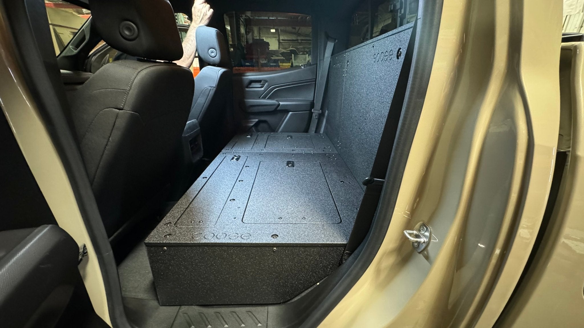 Goose Gear Toyota Tacoma 2005-2023 2nd and 3rd Gen Double Cab - Second Row Seat Delete Plate System