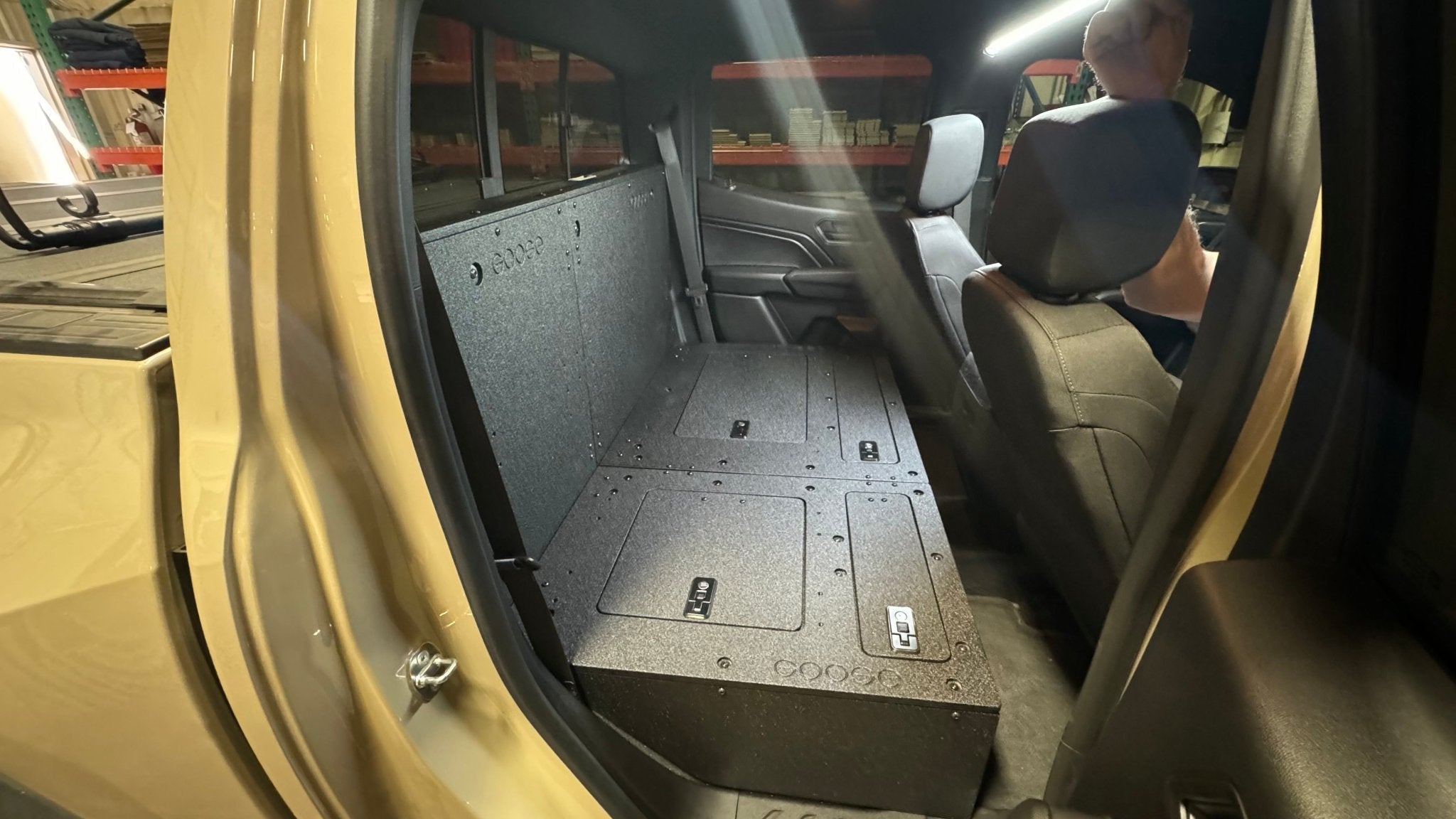 Goose Gear Toyota Tacoma 2005-2023 2nd and 3rd Gen Double Cab - Second Row Seat Delete Plate System