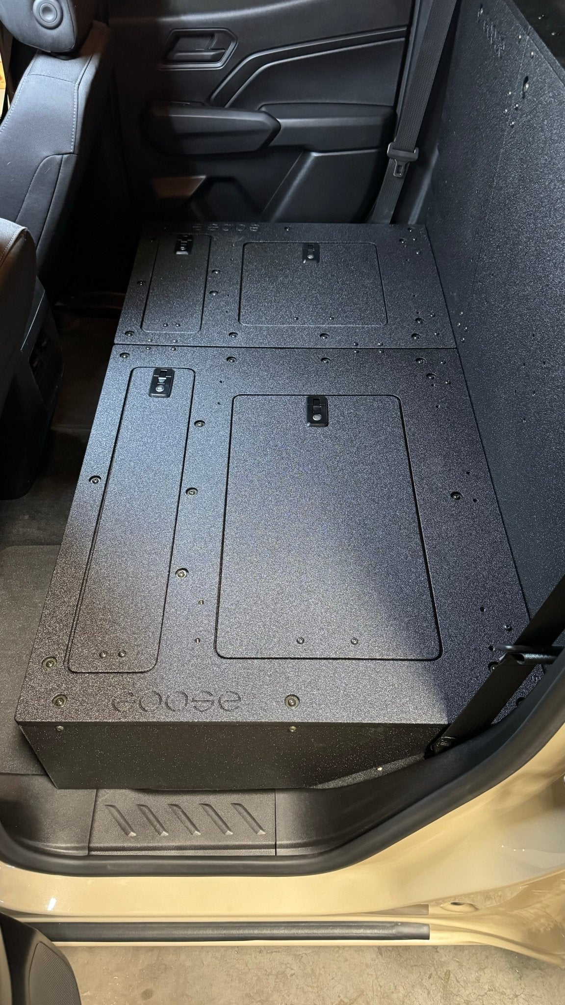 Goose Gear Toyota Tacoma 2005-2023 2nd and 3rd Gen Double Cab - Second Row Seat Delete Plate System