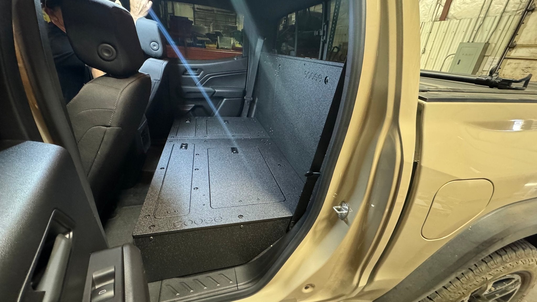 Goose Gear Toyota Tacoma 2005-2023 2nd and 3rd Gen Double Cab - Second Row Seat Delete Plate System